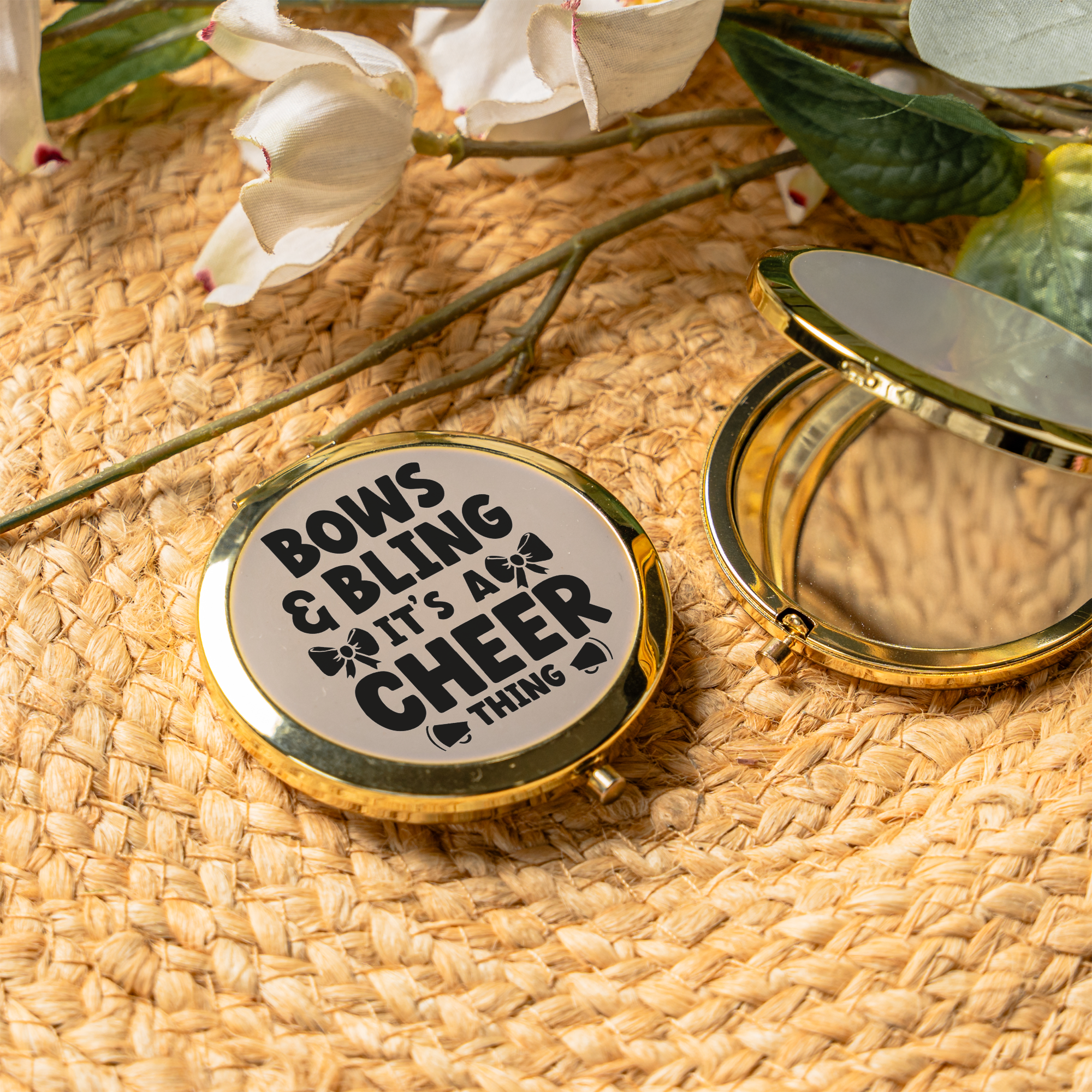 Bows & Bling It's a Cheer Thing Compact Mirror