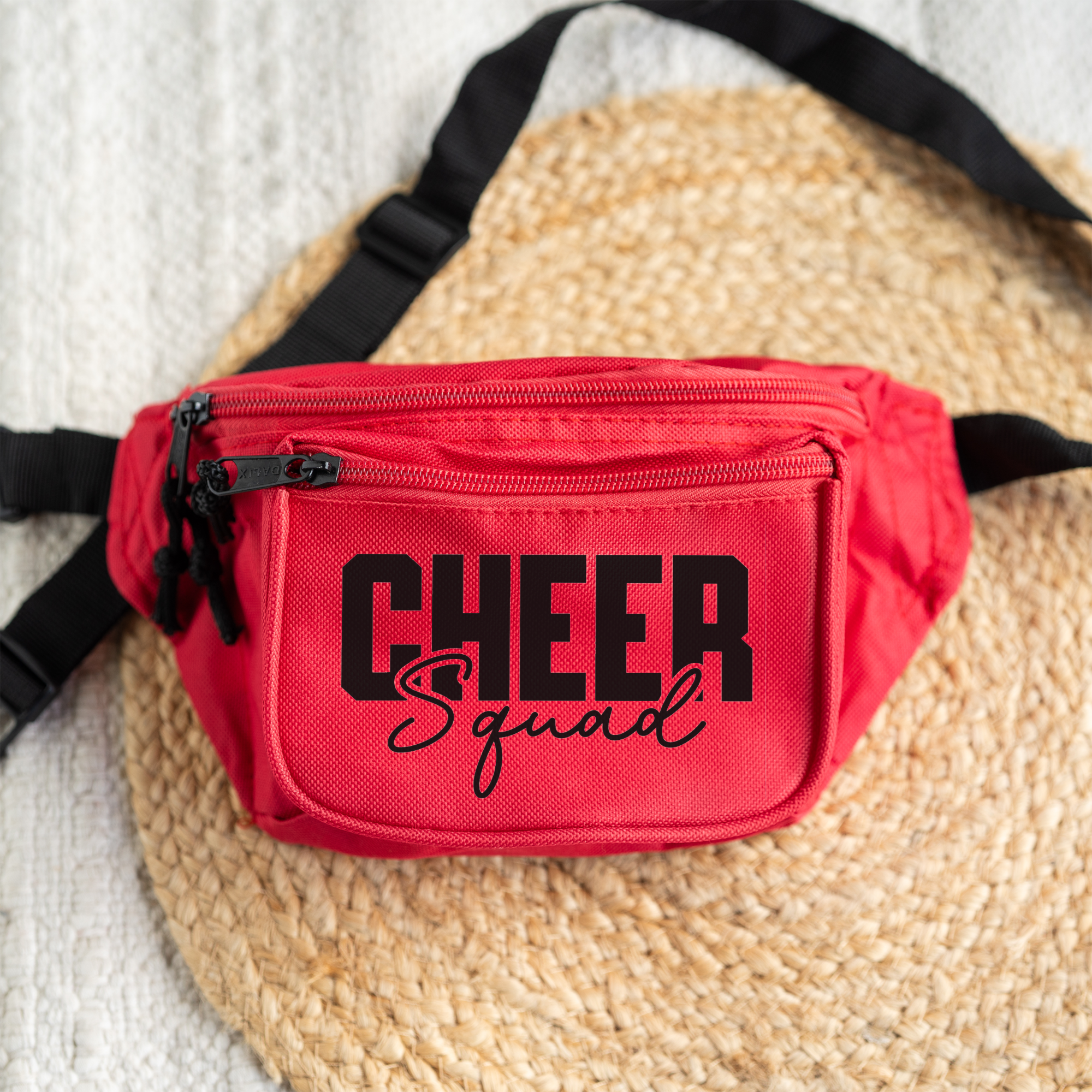 Stylish Fanny Pack for Cheer Teams, Cheer Team Gifts, Fanny Pack, Adjustable Waist Bag with Zipper, Lightweight and Durable