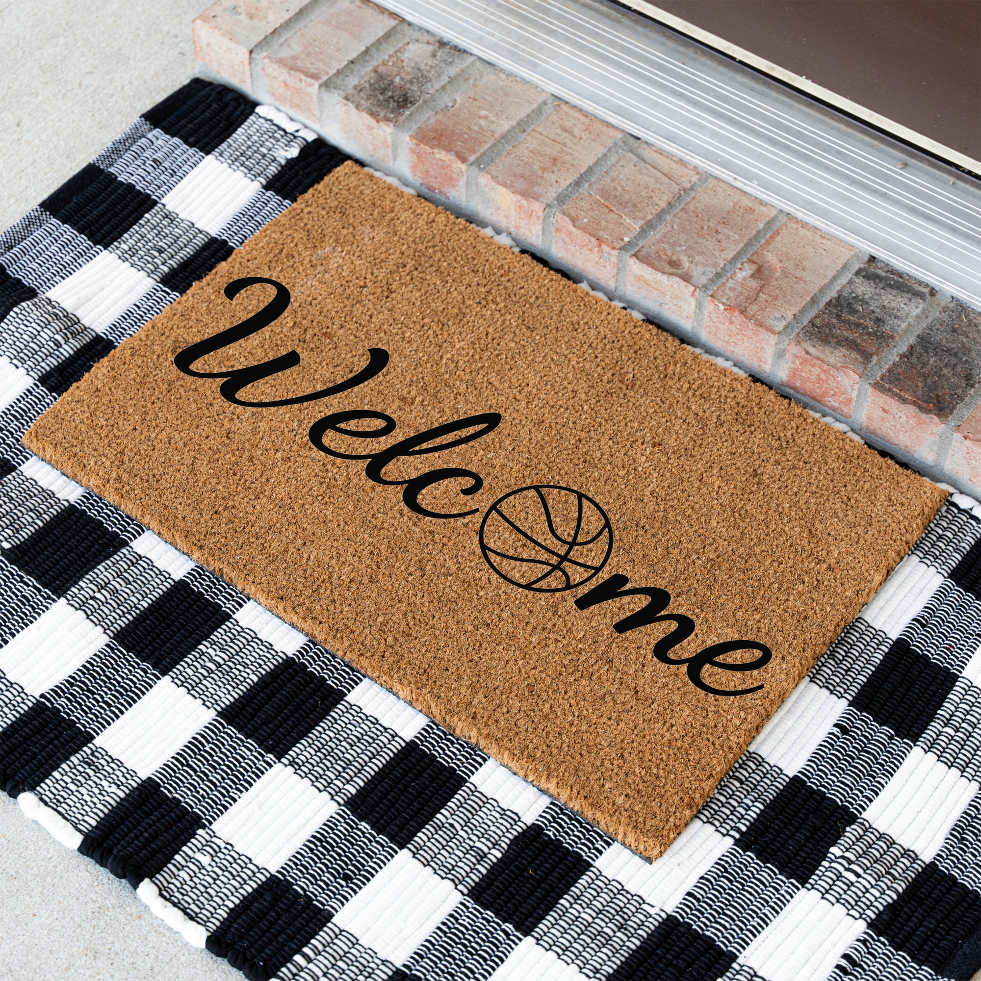 Basketball Welcome Mat