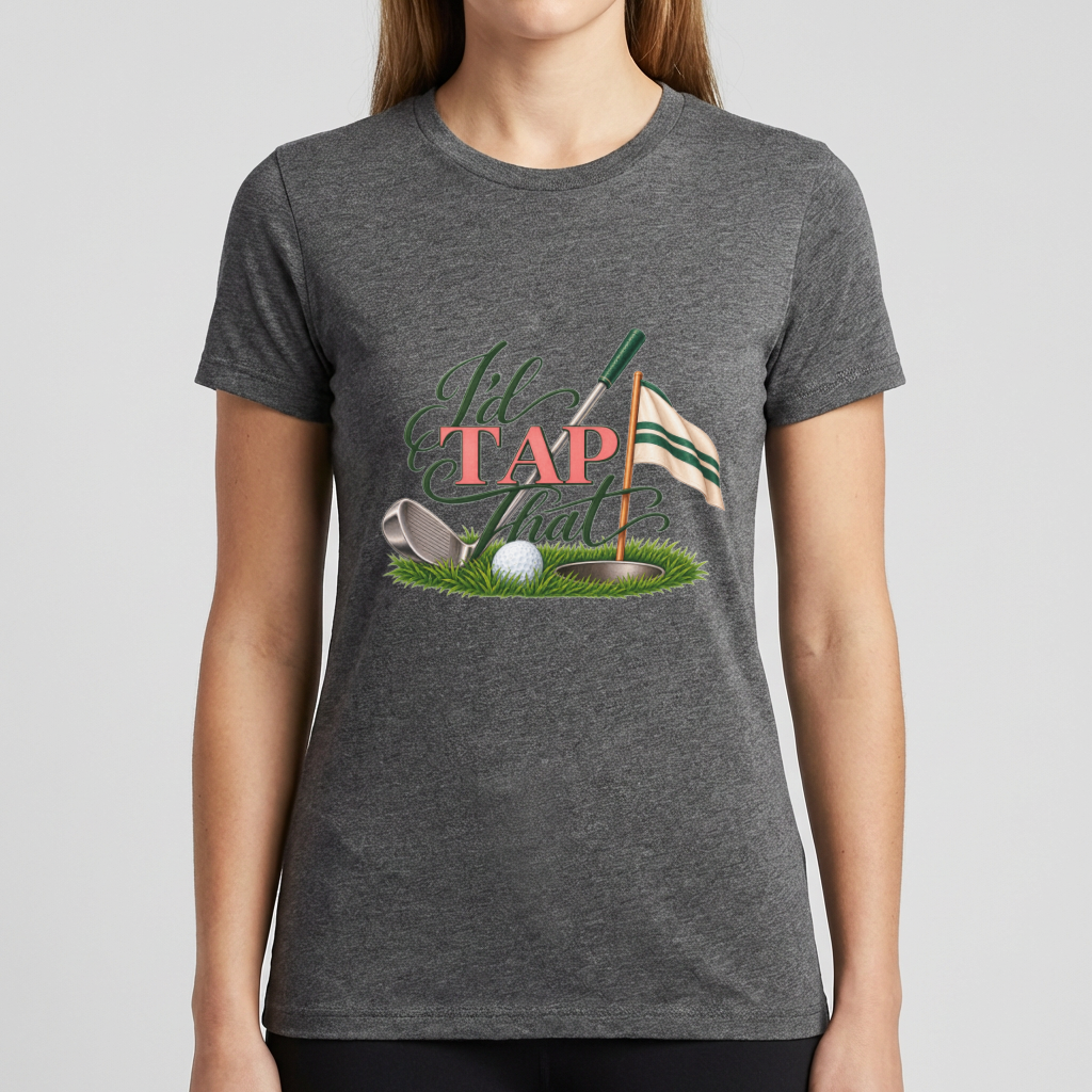 Funny Golf Shirt, I’d Tap That Golf T-Shirt, Golfer Gift, Golf Lover Tee, Golfing Humor Shirt, Golf Dad Gift, Golf Tournament Tee