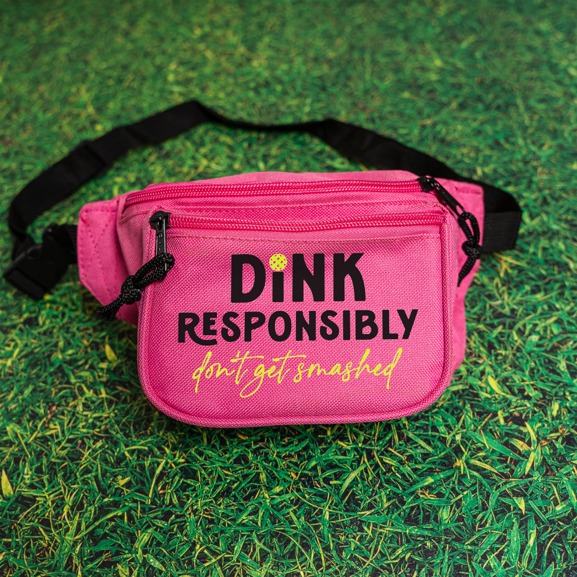 Dink Responsibly Pickleball Belt Bag