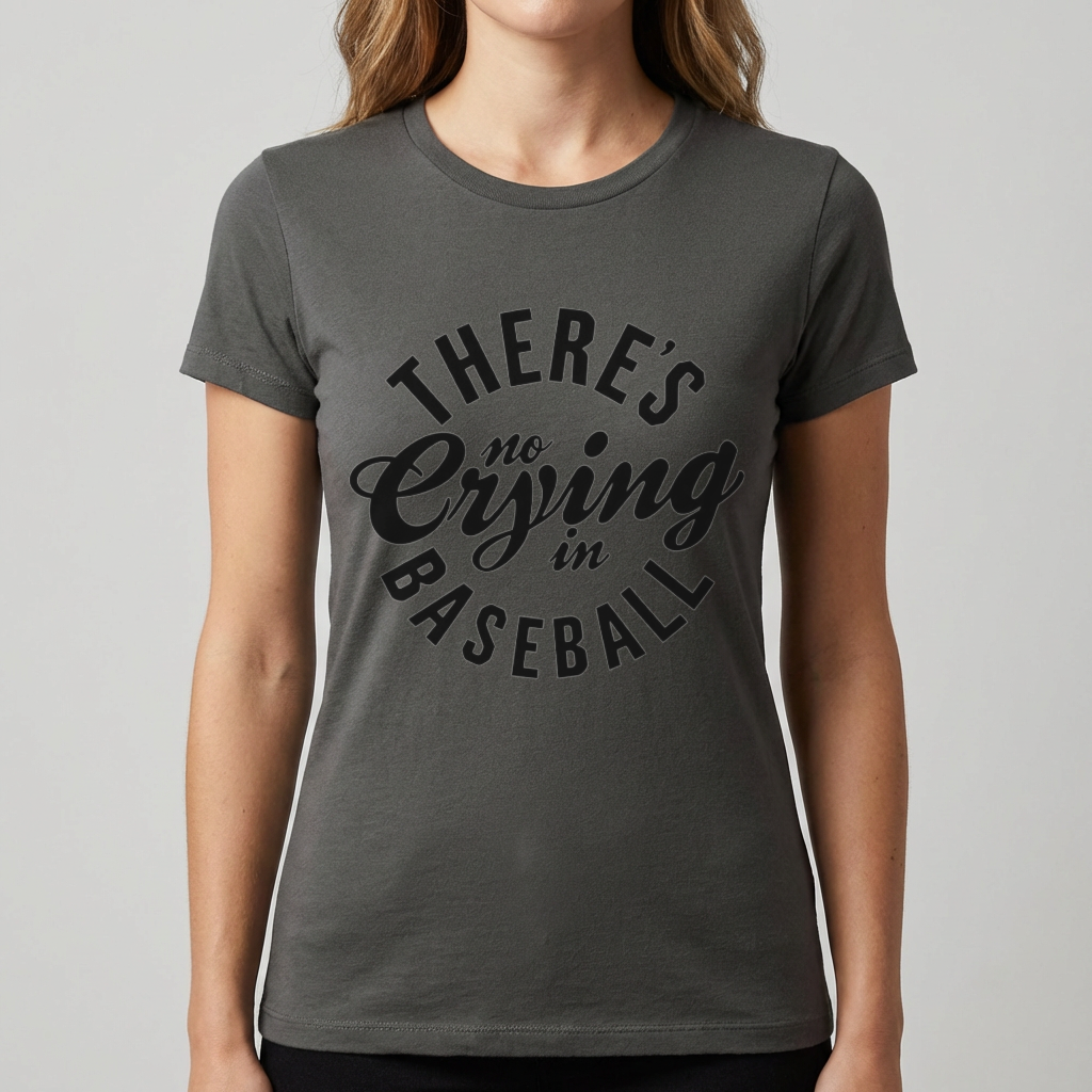 There’s No Crying in Baseball Shirt, Funny Baseball T Shirt, Baseball Fan Tee, Game Day Shirt, Baseball Lover Gift, Sports Mom Baseball Tee