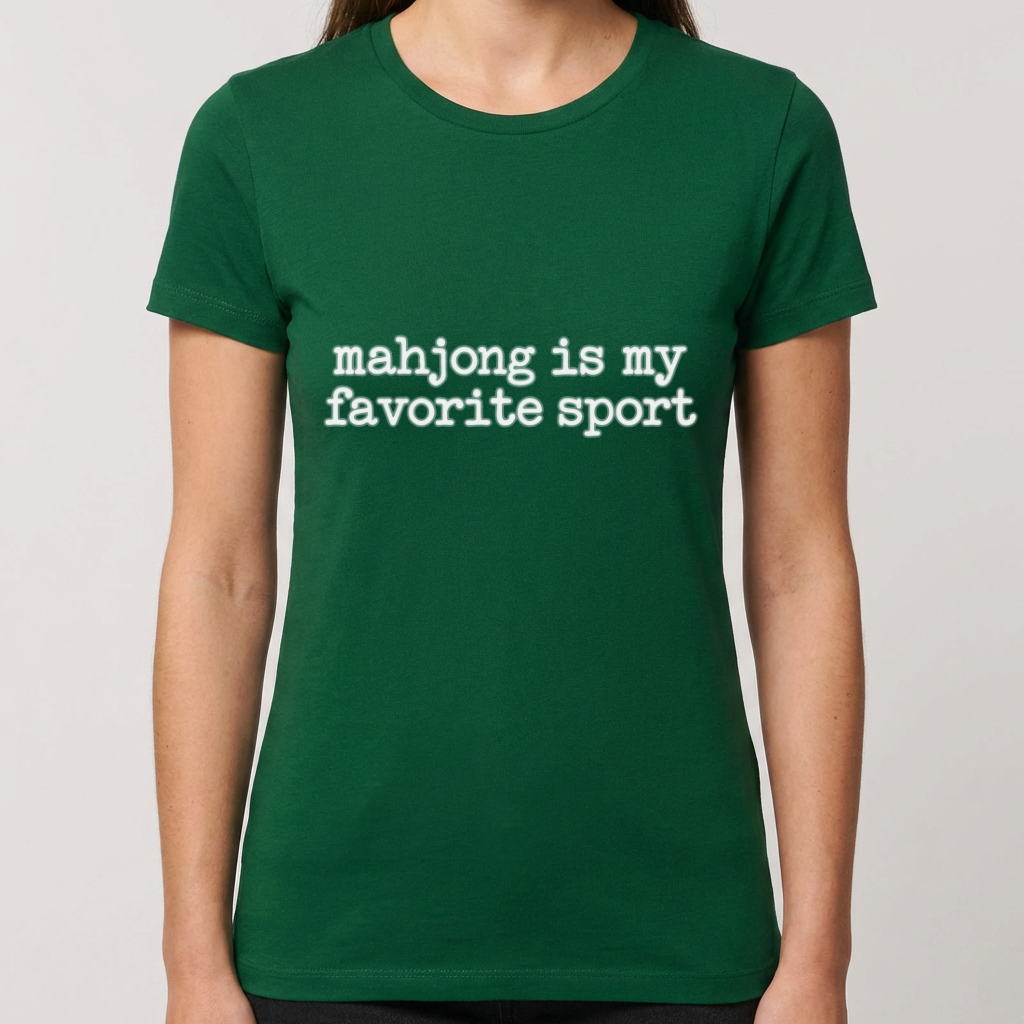 Mahjong Is My Favorite Sport Shirt, Funny Mahjong T Shirt, Mahjong Lover Gift, Mah Jong Player Tee, Game Night Shirt for Women