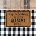 Personalized Football Season Doormat