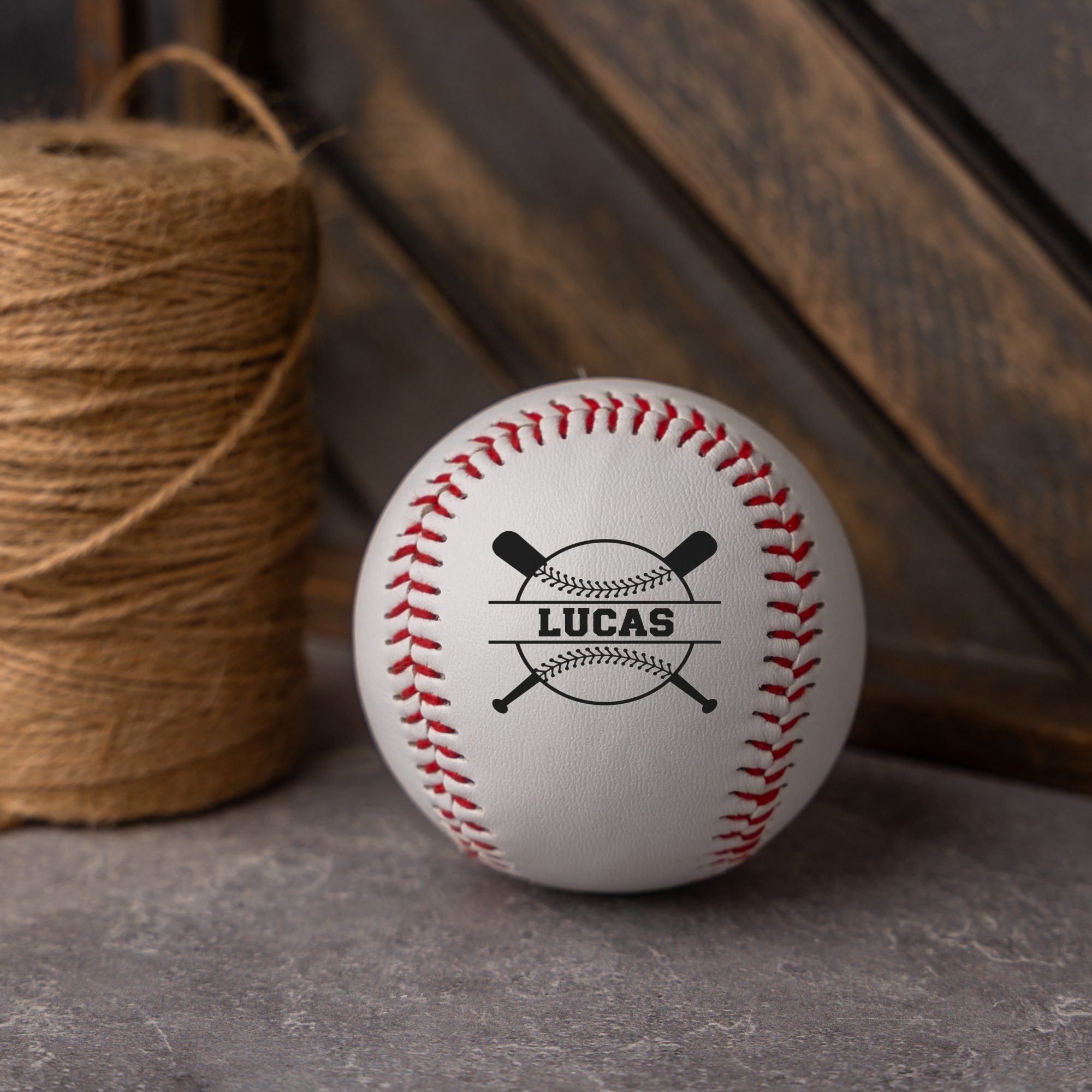 Personalized Premium Baseball with Monogram Design