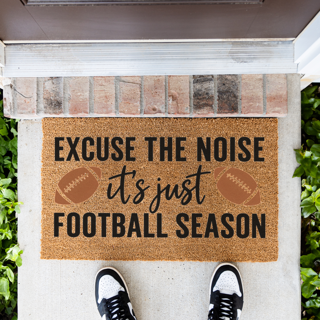 Football Doormat, Football Season Welcome Mat, Funny Game Day Doormat, Football Lover Gift, Sports Front Door Mat, Fall Porch Decor