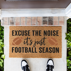 Football Doormat, Football Season Welcome Mat, Funny Game Day Doormat, Football Lover Gift, Sports Front Door Mat, Fall Porch Decor