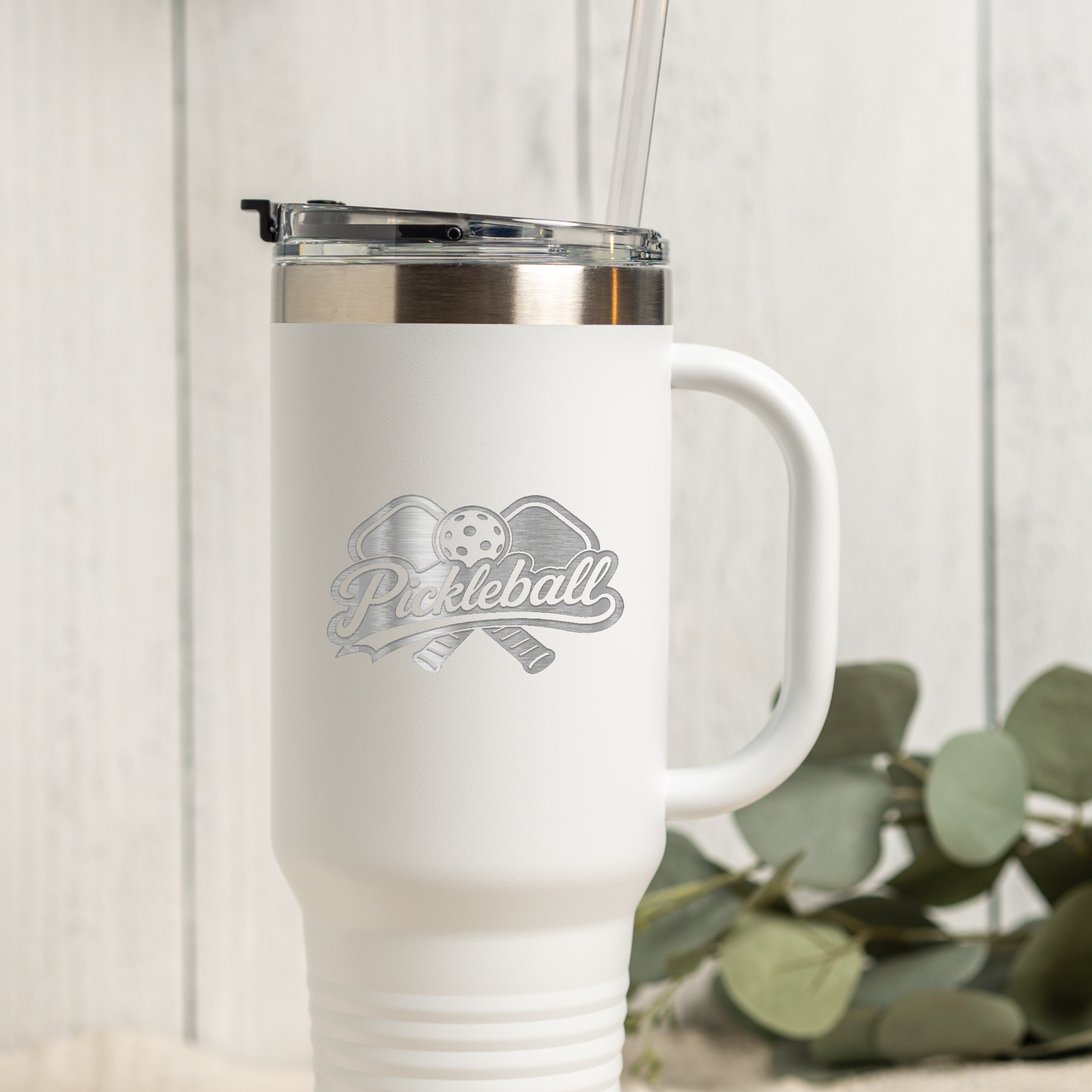 Pickleball 40oz Insulated Travel Mug