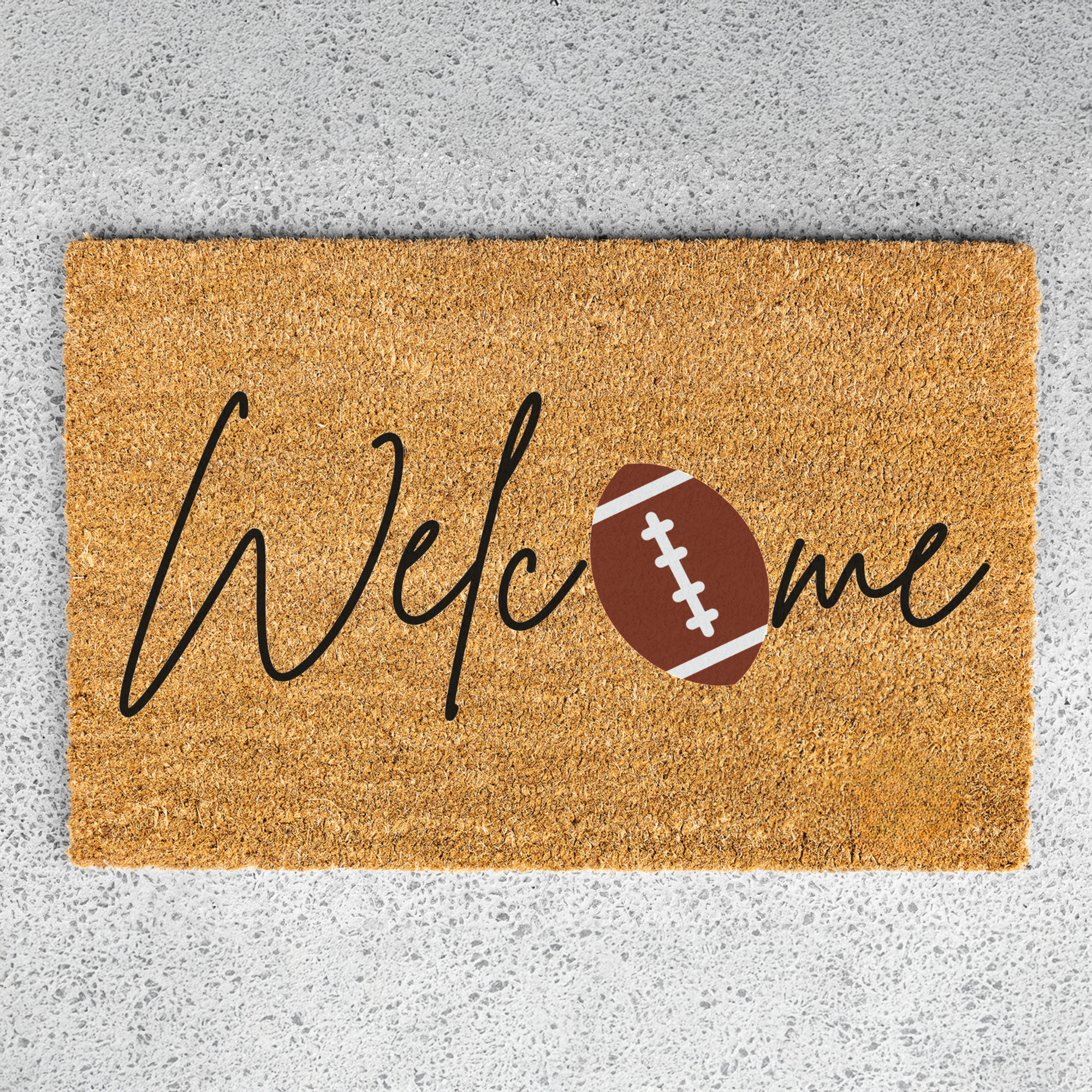 Welcome Football Doormat