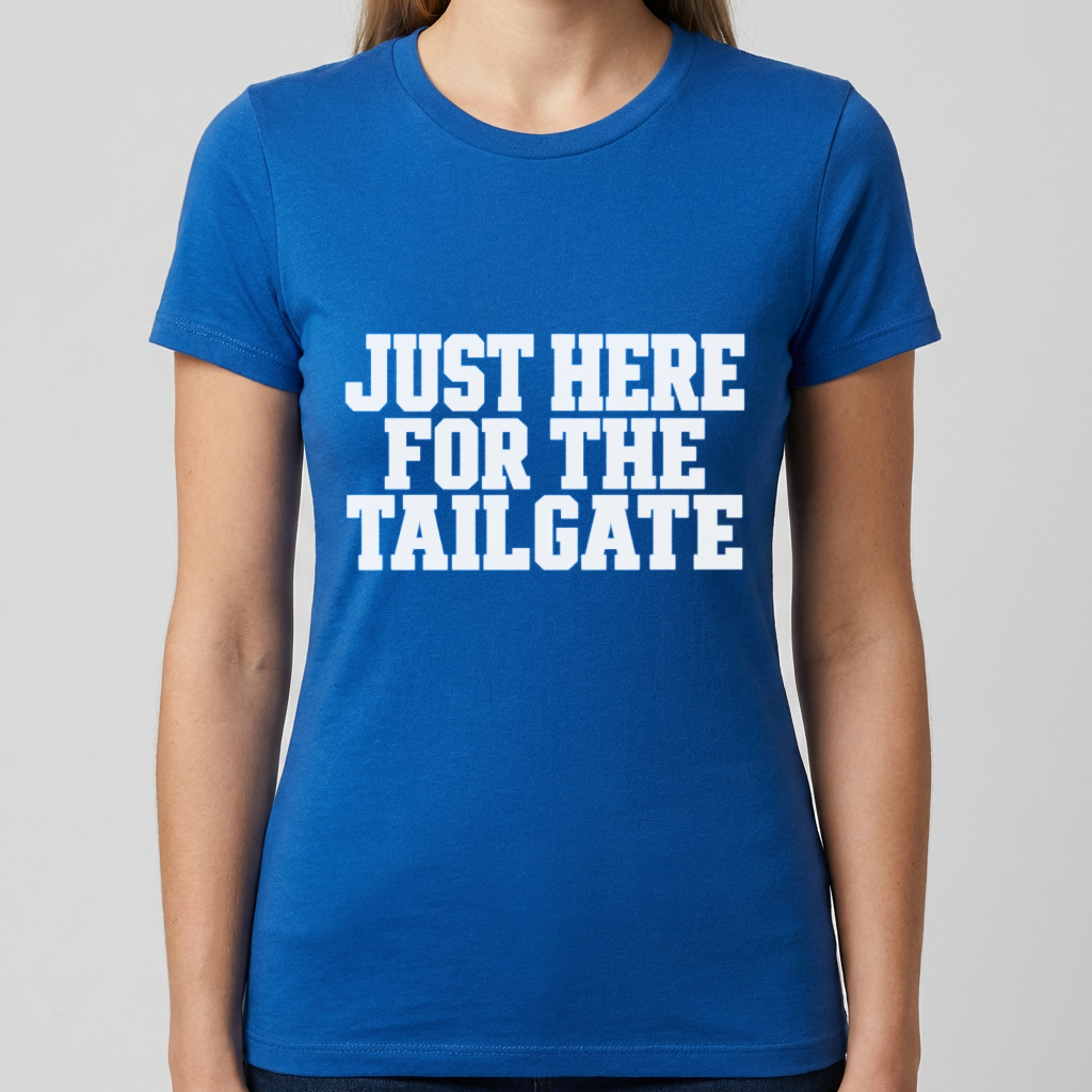 Just Here for the Tailgate Shirt, Funny Tailgate T Shirt, Game Day Shirt, Football Tailgate Tee, Sports Fan Gift, Tailgating Party Shirt
