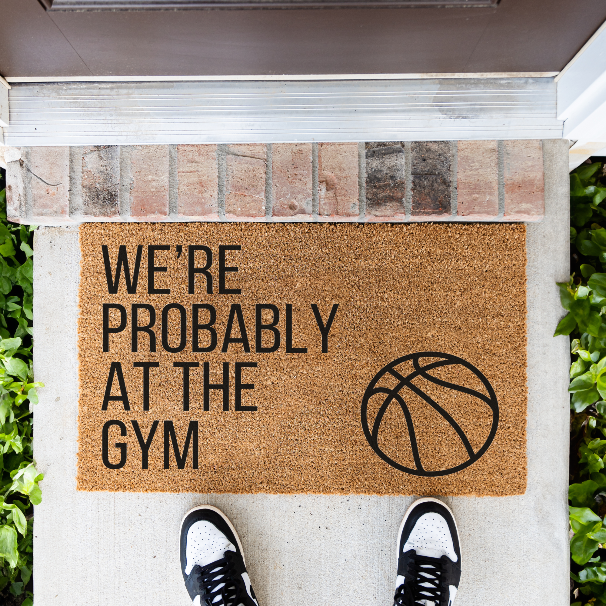 We're Probably At The Gym Basketball Doormat