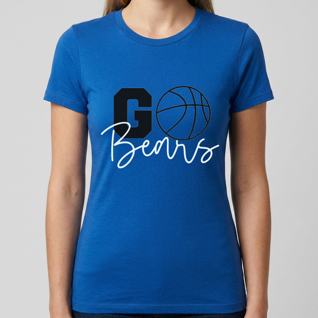 Go Bears Basketball Shirt, Basketball Mom Shirt, School Spirit Tee, Basketball Fan Shirt, Game Day Shirt, Sports Mom Gift