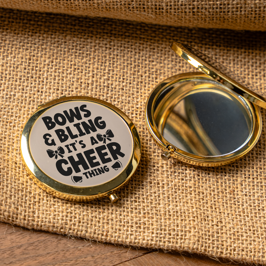 Bows & Bling It's a Cheer Thing Compact Mirror