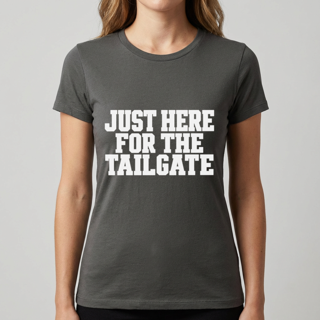 Just Here for the Tailgate Shirt, Funny Tailgate T Shirt, Game Day Shirt, Football Tailgate Tee, Sports Fan Gift, Tailgating Party Shirt