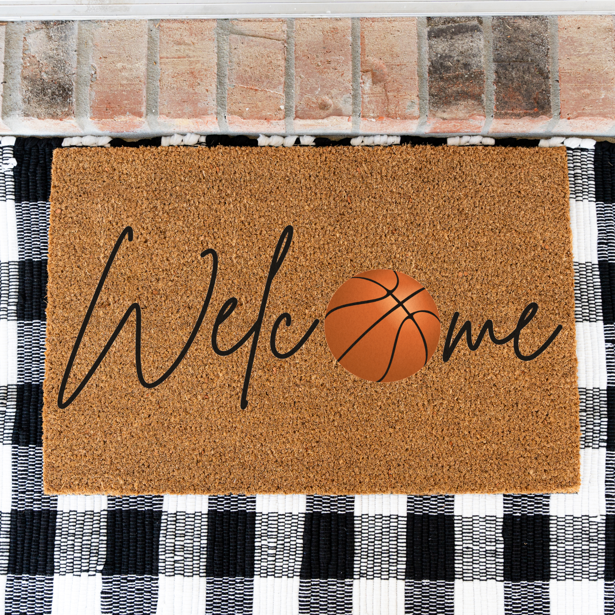 Basketball Welcome Doormat