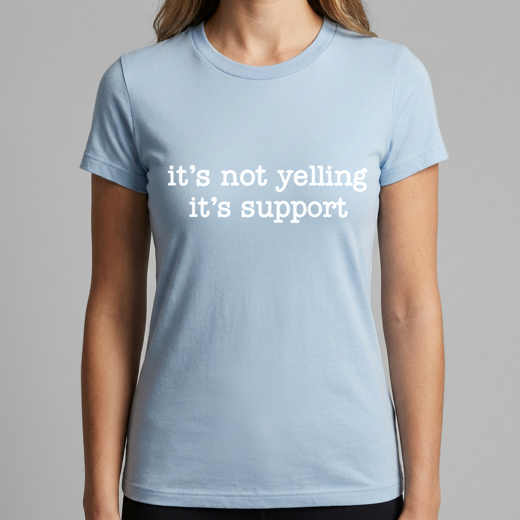 It's Not Yelling It's Support Shirt, Funny Sports Mom Shirt, Game Day Mom Tee, Sports Parent Shirt, Sideline Humor Tee, Team Mom Gift