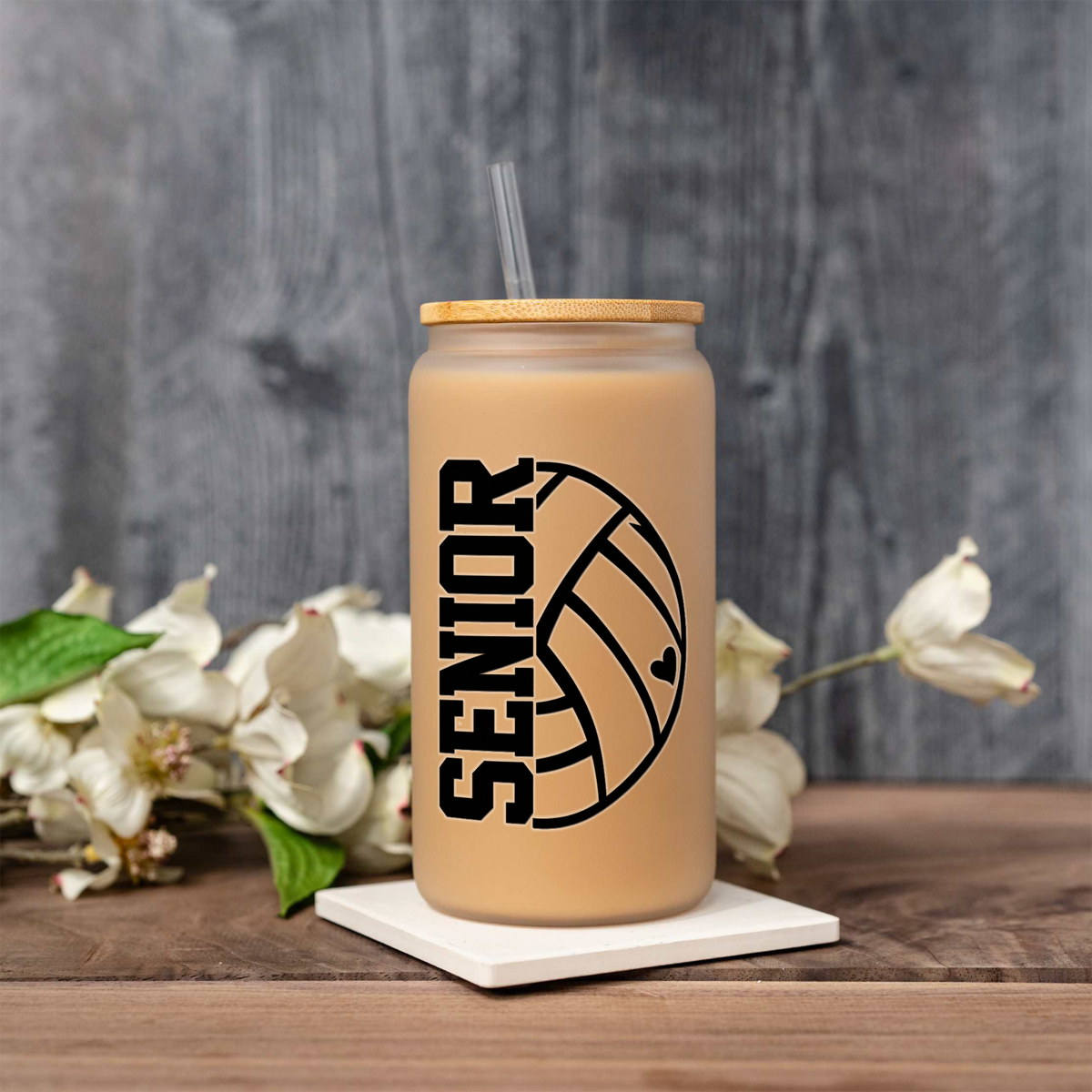 Personalized Senior Volleyball Tumbler, Class of 2027 Volleyball Gift, Senior Night Gift for Player, Volleyball Graduation Tumbler