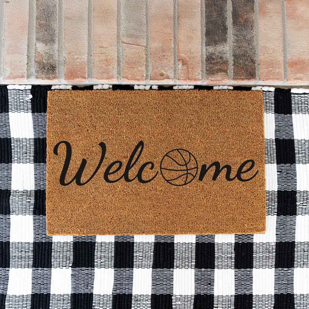 Basketball Welcome Mat