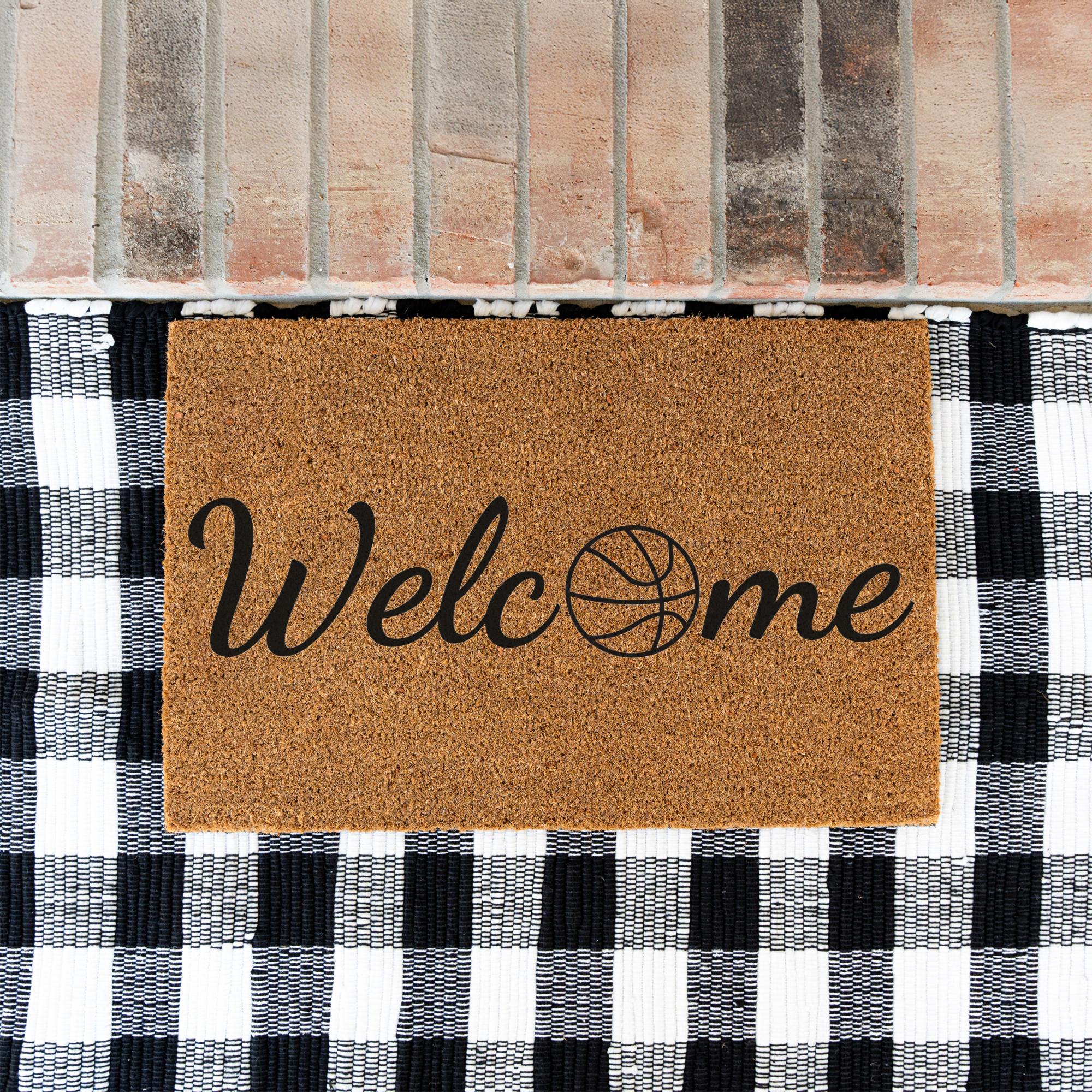 Basketball Welcome Mat