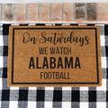 Personalized Football Season Doormat