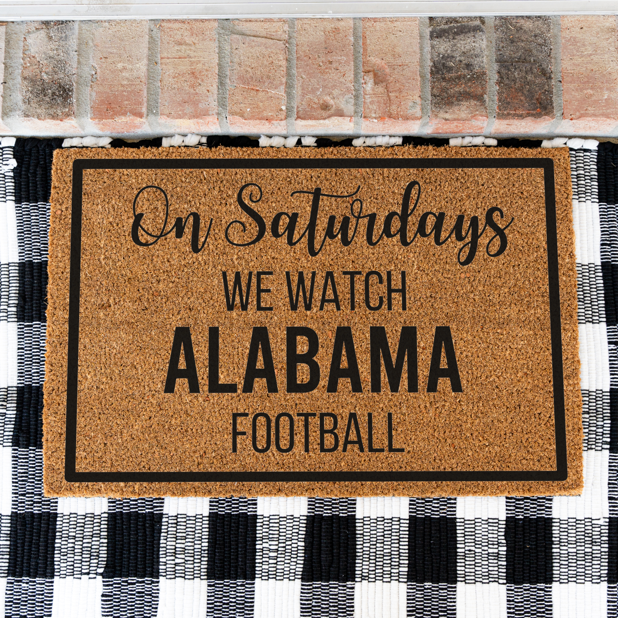 Personalized Football Season Doormat