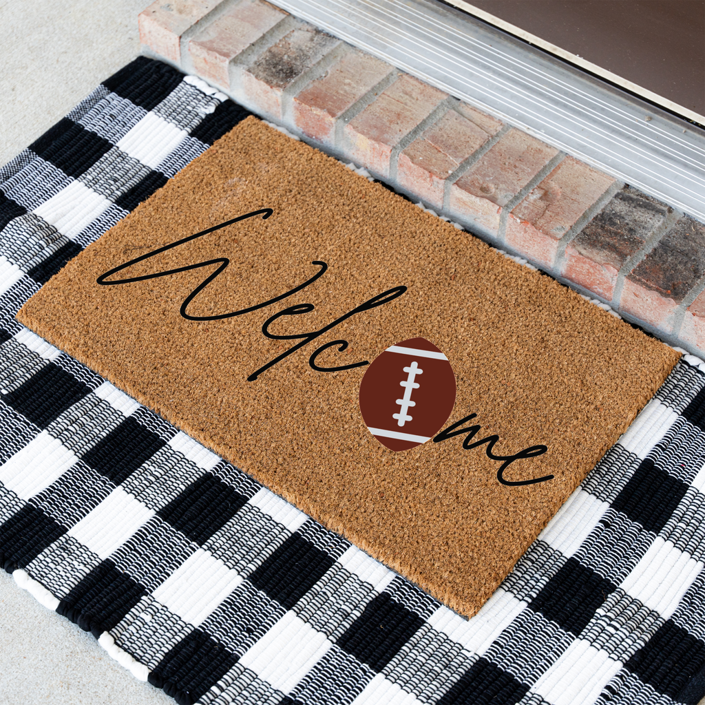Welcome Football Doormat