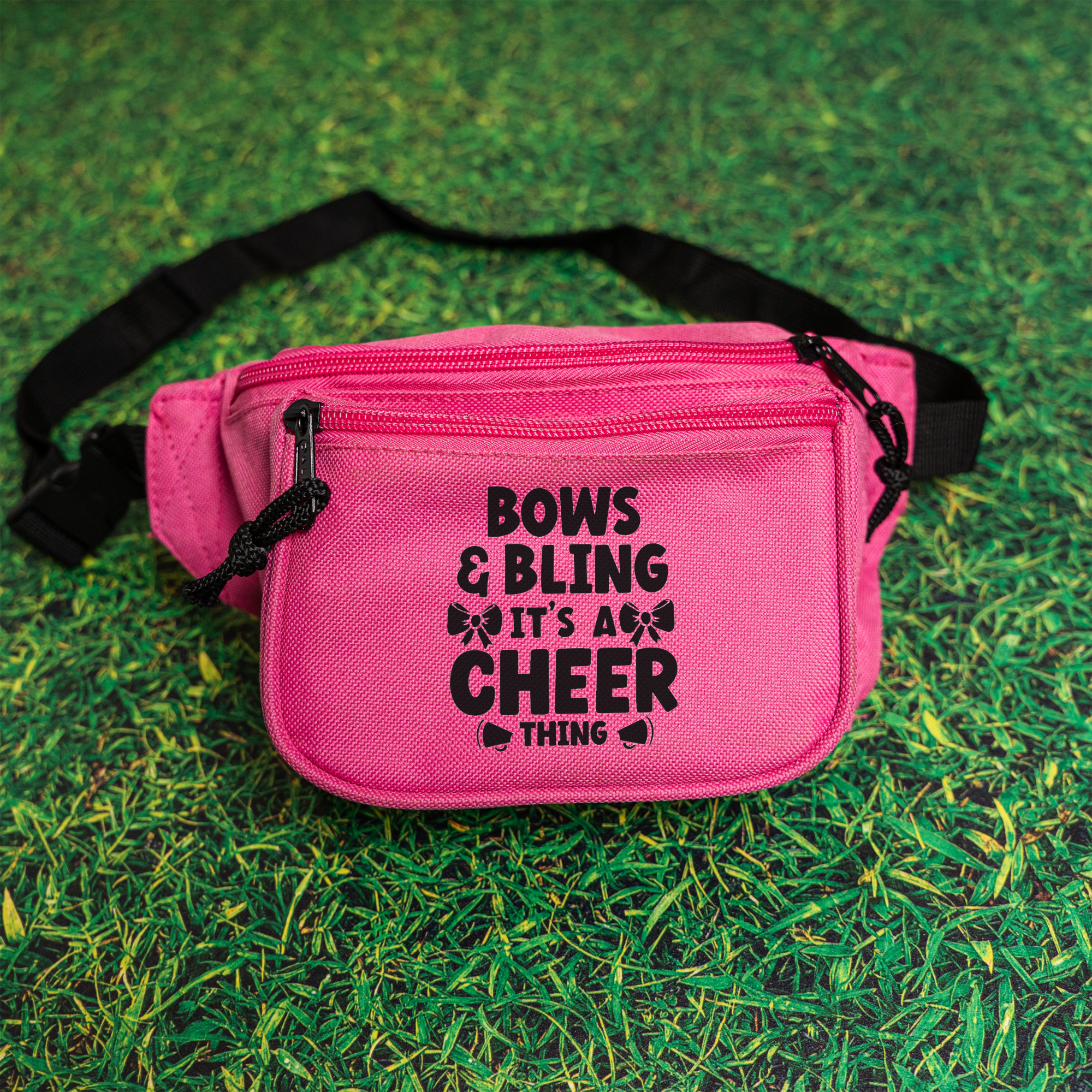 Bows and Bling its a Cheer Thing Cheer Team Gifts, Stylish Fanny Pack with Adjustable Strap For Cheer Teams, Cheer Gifts