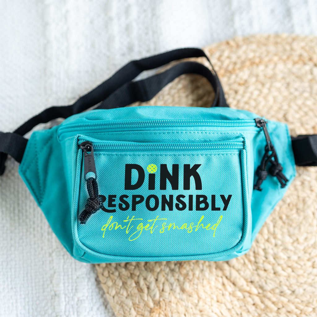 Dink Responsibly Pickleball Belt Bag