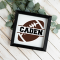 Personalized Football Sign, Custom Name Football Wall Decor, Boys Sports Room Sign, Football Player Gift, Custom Kids Bedroom Decor