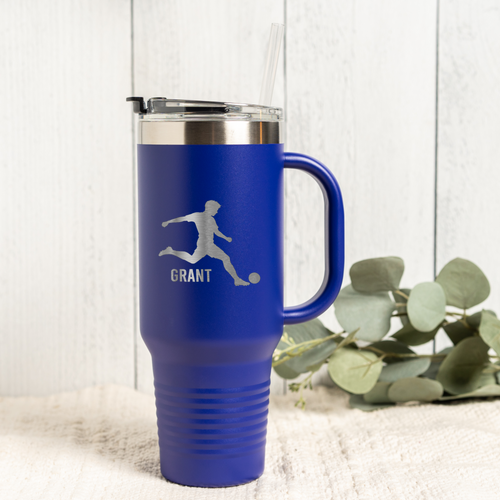 40oz Soccer Tumbler - Personalized Design