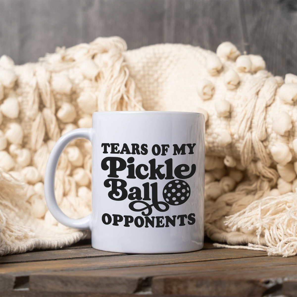 Tears of My Pickleball Opponents Coffee Mug, Funny Pickleball Mug, Pickleball Lover Gift, Pickleball Player Cup, Game Day Gift, Sports Coffee Mug