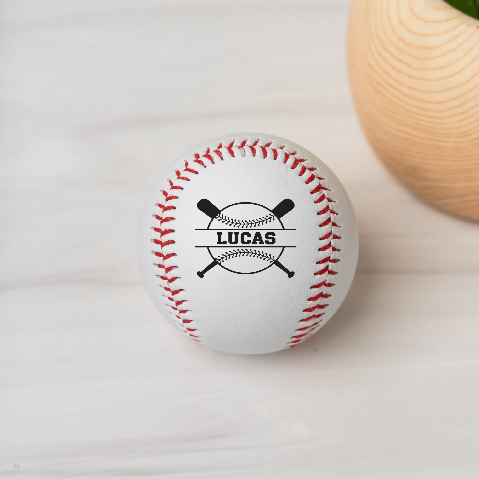 Personalized Premium Baseball with Monogram Design