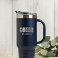 Personalized 40oz Tumbler for Cheer Coach, Custom Name Gift, Insulated Drinkware Tumbler For Cheer Coaches