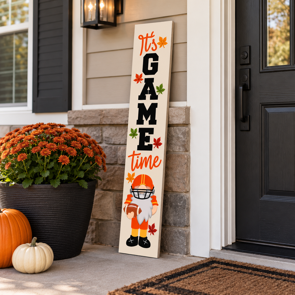 Football Fall Porch Sign