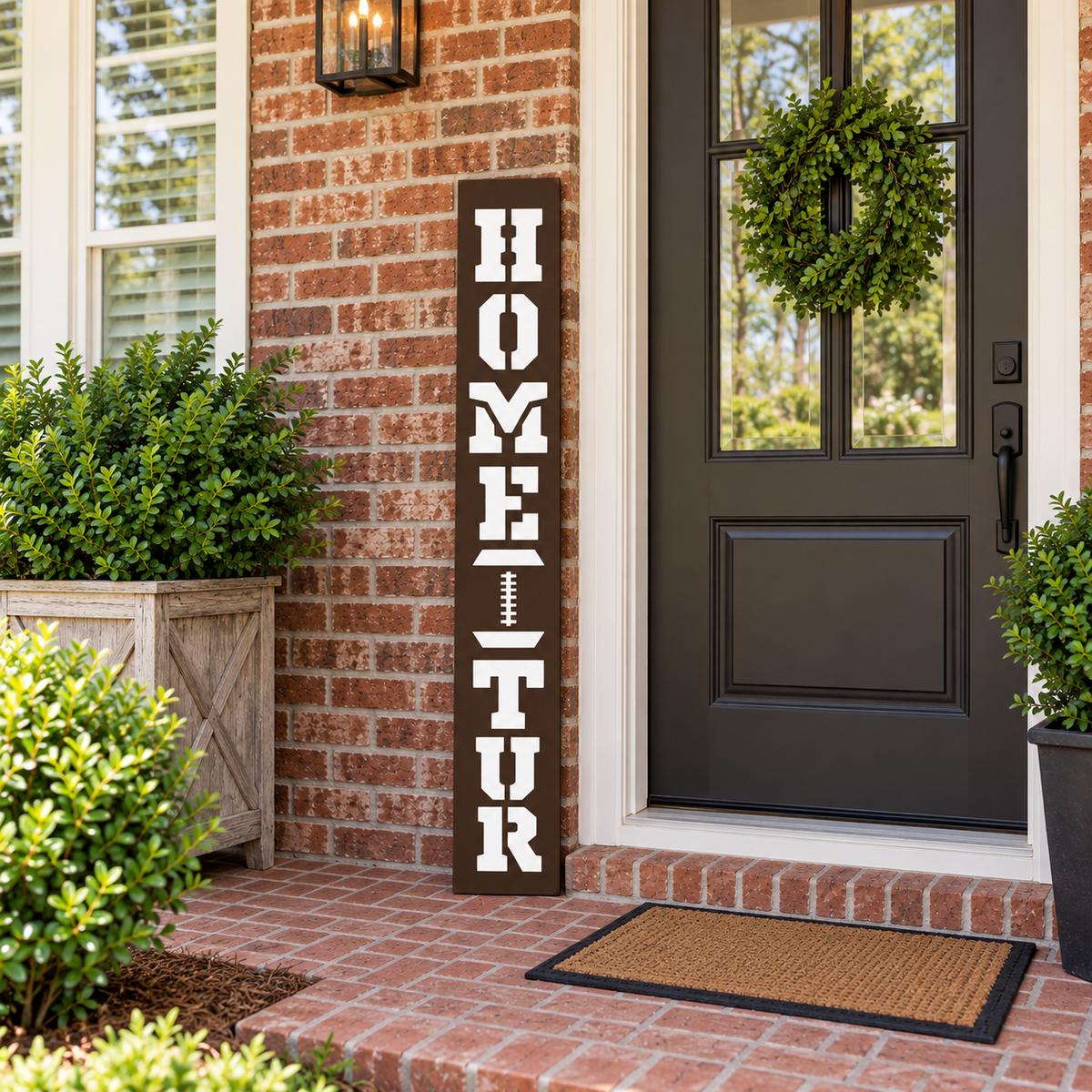 Football Home Turf Porch Sign