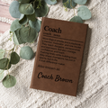 Personalized Coach Appreciation Journal