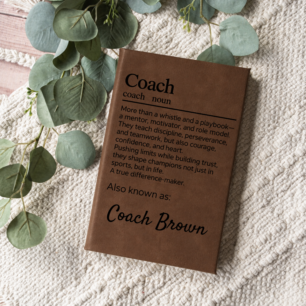 Personalized Coach Appreciation Journal
