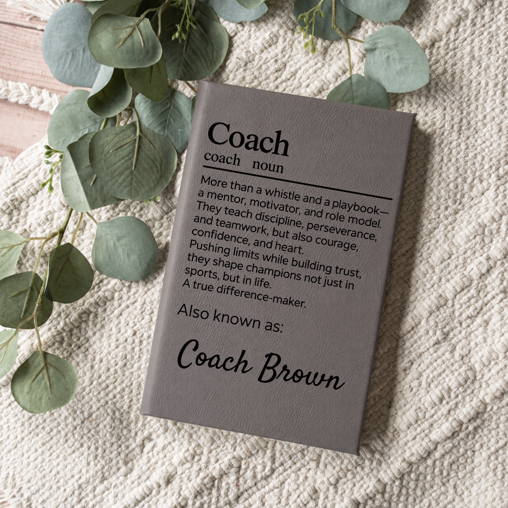 Personalized Coach Appreciation Journal