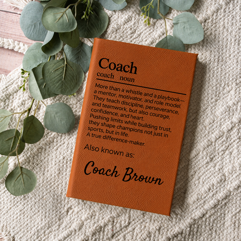 Personalized Coach Appreciation Journal