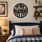 Personalized Baseball Metal Wall Sign