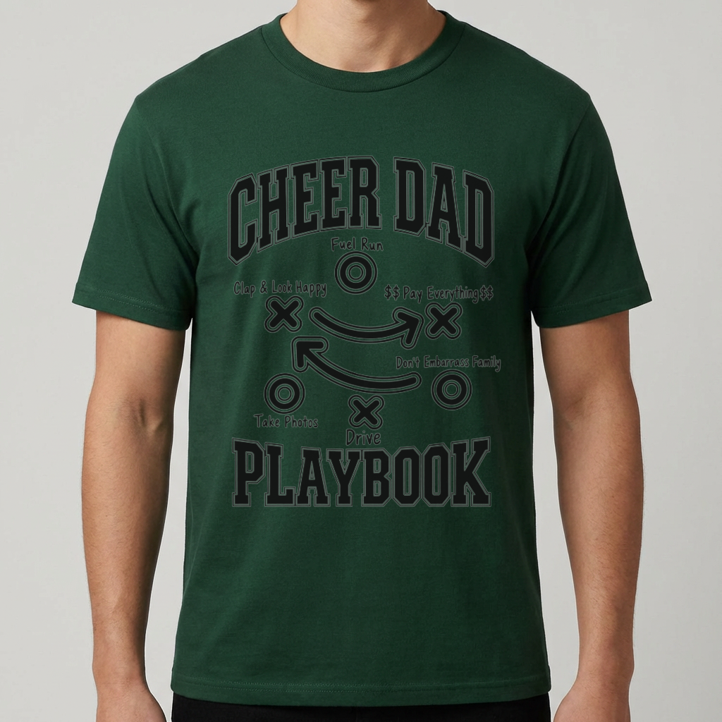 Cheer Dad Playbook Shirt