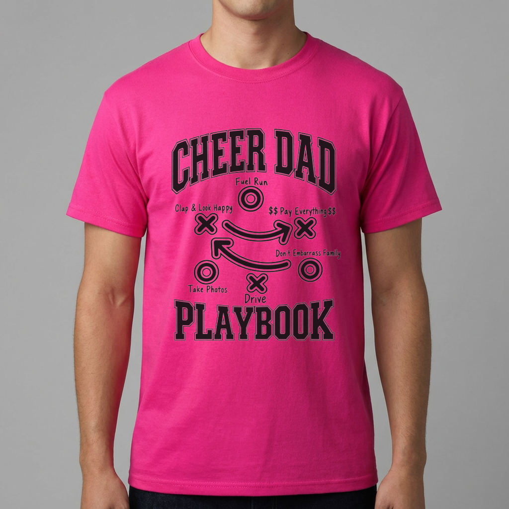 Cheer Dad Playbook Shirt