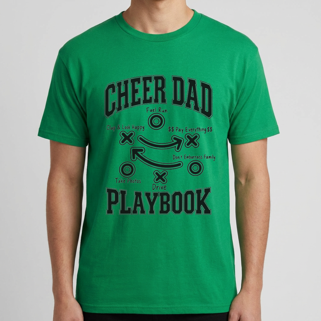 Cheer Dad Playbook Shirt