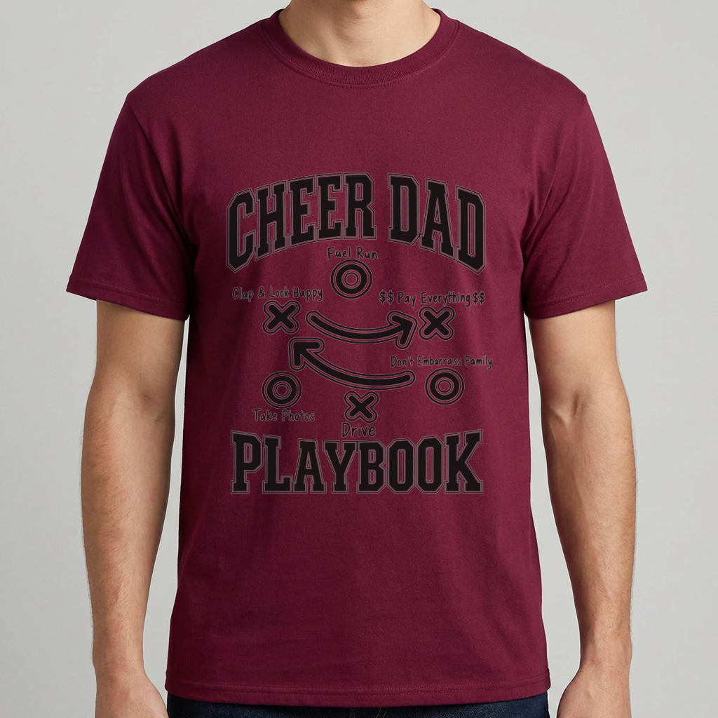 Cheer Dad Playbook Shirt
