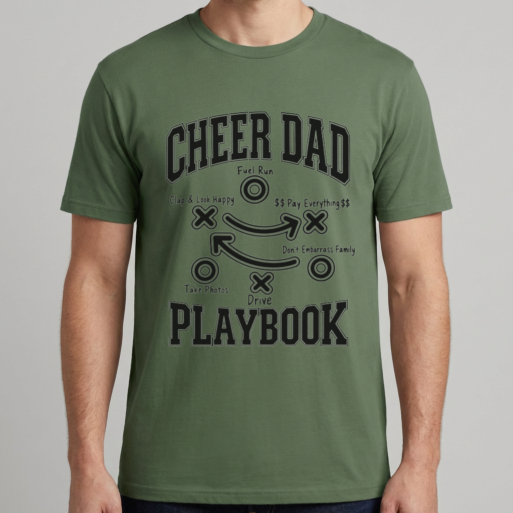 Cheer Dad Playbook Shirt