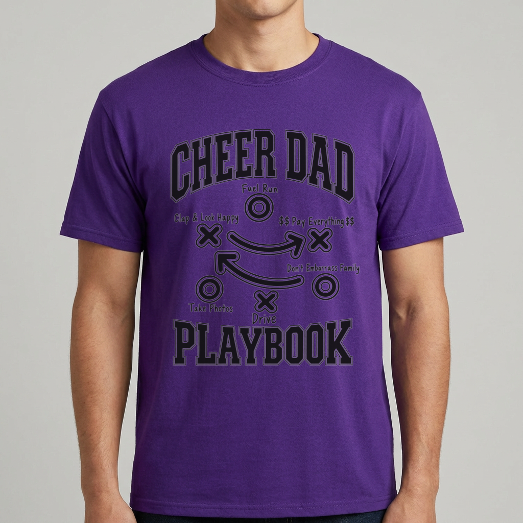 Cheer Dad Playbook Shirt