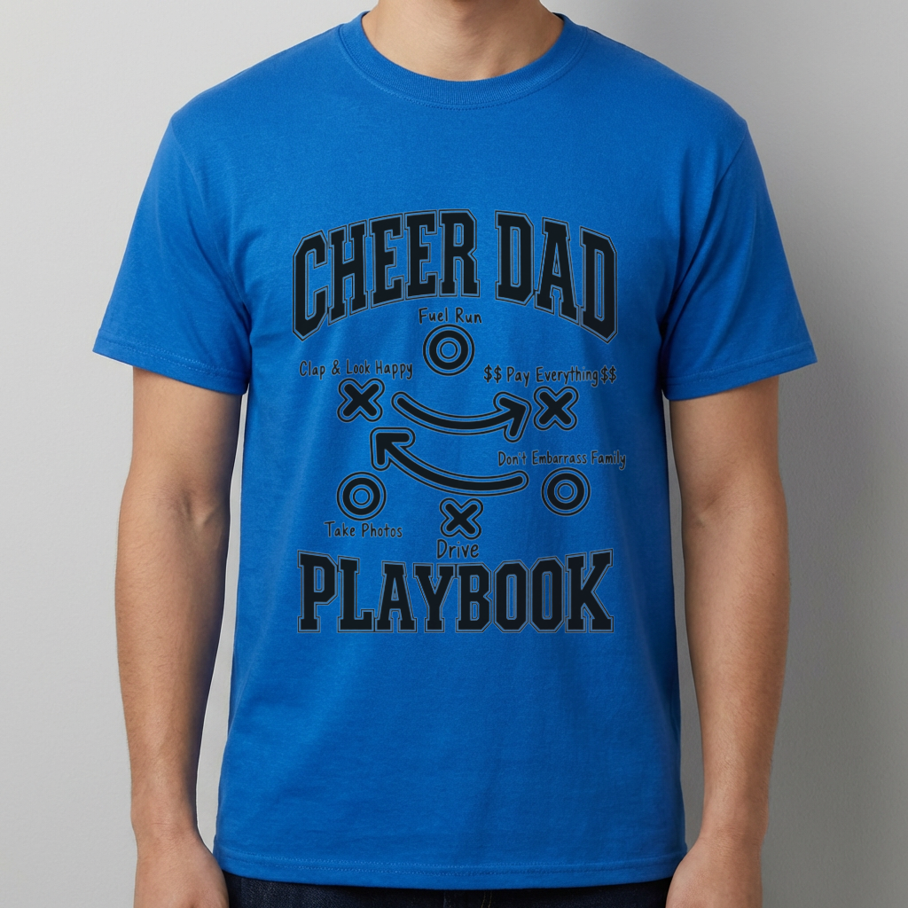 Cheer Dad Playbook Shirt