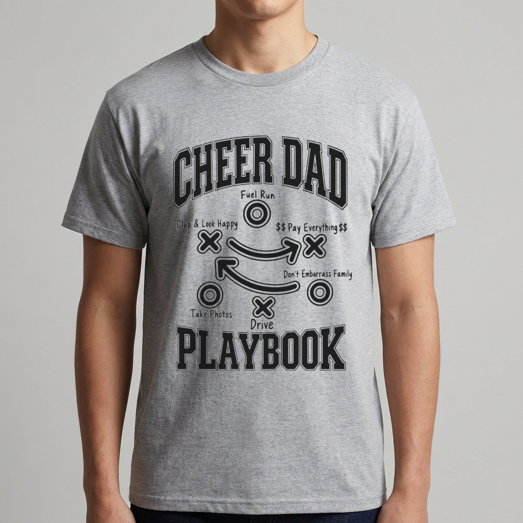 Cheer Dad Playbook Shirt
