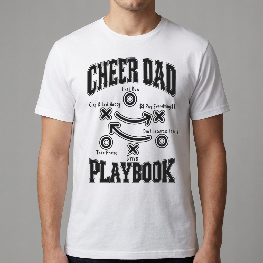 Cheer Dad Playbook Shirt