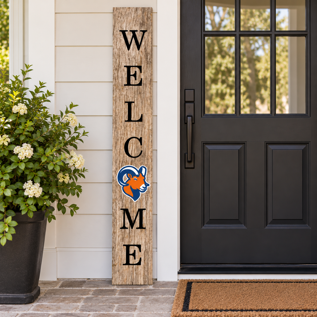 Custom Sports Team Logo Porch Welcome Sign